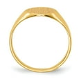 thumbnail image 2 of 14K Yellow Gold Ring Band Signet 9.5x10.5mm Open Back, Size 6, 2 of 5
