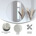 thumbnail image 6 of Flash Furniture Julianne 30" x 30" Silver Modern Wall Mounted Mirror, 6 of 12