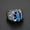 Blue, variant on Stainless Steel Dragon Claw Ring With Red, Blue, Black Cubic Zirconia For Men-Black-7