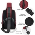 thumbnail image 2 of Messenger Bag Sling Bag Crossbody Shoulder Bag for Men Women Travel Work Satchel Bags, 2 of 6