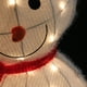Northlight 48" Blanc Éclairé Bonhomme de Neige 3D avec Chapeau Haut Décor Extérieur de Noël – image 3 sur 3