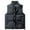 Grey, variant on Daznico Jackets for Men,Solid Color Concealed Zipper Vest Padded Warm Sleeveless Quilted Jacket Winter Outdoor Insulated Layer,Mens Winter Coats,Size:M