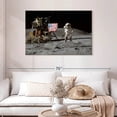 thumbnail image 2 of Elephant Stock Man On The Moon Iv Wall Art - Horizontal Canvas Wall Art - Living Room Wall Decor - Astronomy & Space Canvas - Black And Gray Decor By Nasa - 45" x 30", 2 of 8