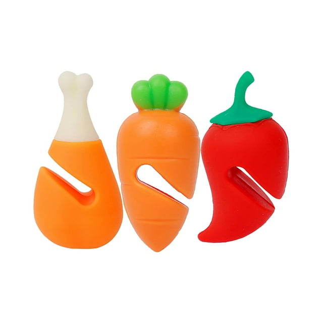 Rongfmy 3 Pieces Creative Pot Lid Overflow Stopper Heat Resistant Cute Shape for Kitchen