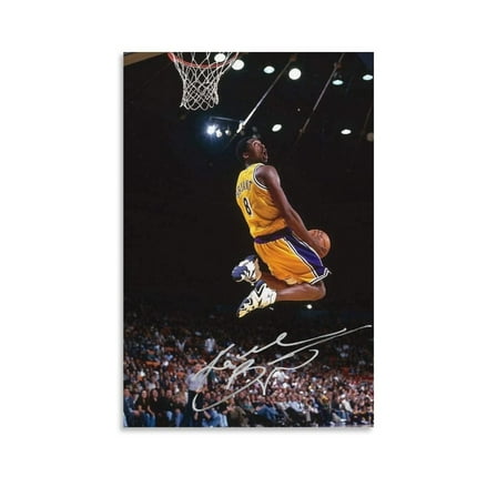 Ko Be Bryant Poster Wall Art Canvas Print Poster Modern, Sports, Lakers, NBA, Living Room, Bedroom, Office Unframed 12x18inch(30x45cm)