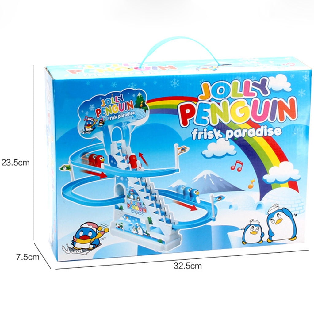 Educational Penguin Music Train Toy Interactive Sliding Puzzle Track for Kids Learning Development