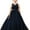Ivory-Navy, variant on Floor length Flower Girl Dress Scoop Neck Tulle Lace Princess Pageant Dress Birthday Party Dress for Girls Elegant Floral Design Special Occasion ( 2 -3Years）