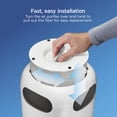 thumbnail image 5 of Clorox Tabletop Air Purifier Replacement Filter, True HEPA Filtration, Compatible with Air Purifier Model 11020, up to 200 Sq. Ft. Capacity, (12020), 5 of 7
