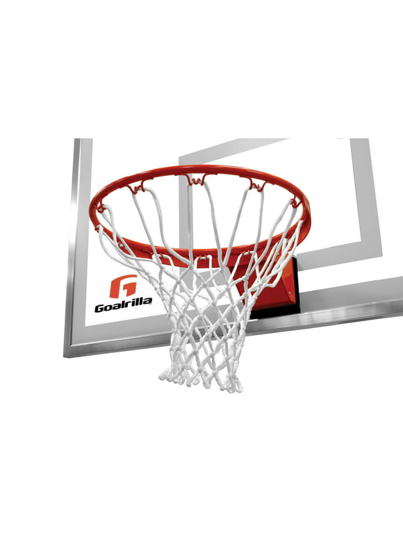 Goalrilla Heavy-Weight Pro-Style Breakaway Basketball Flex Rim with All-Weather Nylon Net
