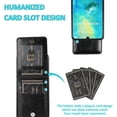 thumbnail image 4 of Funda de piel sintética estilo empresarial para Huawei Mate 20 con tarjetero, función billetera, función de soporte vertical, protección contra caídas, duradera., 4 of 5