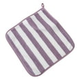 thumbnail image 1 of Dish Cloths Microfiber Stripe Dish Towels for Kitchen Super Absorbent Tea Hand Towels Soft Reusable Dish Rags for Cleaning Drying Washing Dishes 1 Pack 12x12 Inch Purple, 1 of 5