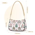 thumbnail image 3 of FORMRS Womens Shoulder Bag with Chain Strap Clutch Purse Cute Tote Handbag, Beige Nordic Christmas House, 3 of 7