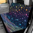 thumbnail image 2 of Psesaysky Rainbow Gradient Stars Pattern Rear Seat Covers for SUV, 2pcs Non-Slip Bottom Cushion Covers Durable Scratch Proof Back Seat Protectors, 2 of 4