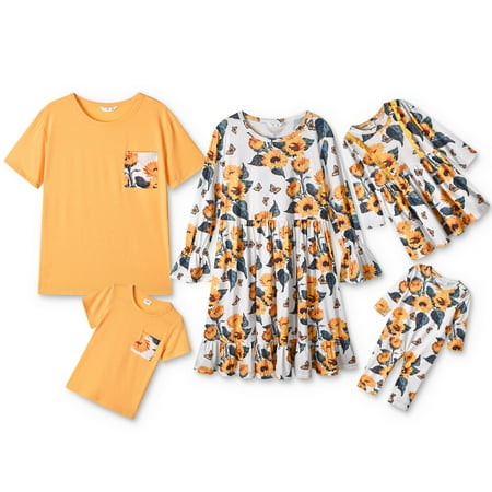 

Oulibao Women and Girls Patchwork Floral Dress Top Dress for Dad Family Matching Parent-child Clothing for Boys Girls Baby Rompers/Girls 8-9Y