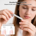 thumbnail image 4 of Stainless Steel Double-Sided Metal Nail File, Fingernail & Toenail File Shaping Tool for Men & Women, Durable Portable Nail File Shapes Nails Easily for Home & Travel,Gray, 4 of 7