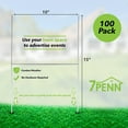 thumbnail image 2 of 7Penn Yard Sign Stakes Metal Sign Holder H Stakes for Yard Signs 10x15 IN 100pk, 2 of 2