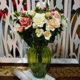 thumbnail image 3 of SPRING PARK 1Pc 3 Heads Artificial Flowers Gardenia for DIY Wedding Bouquets Centerpieces Arrangements Party Baby Shower Home Decorations, 3 of 7