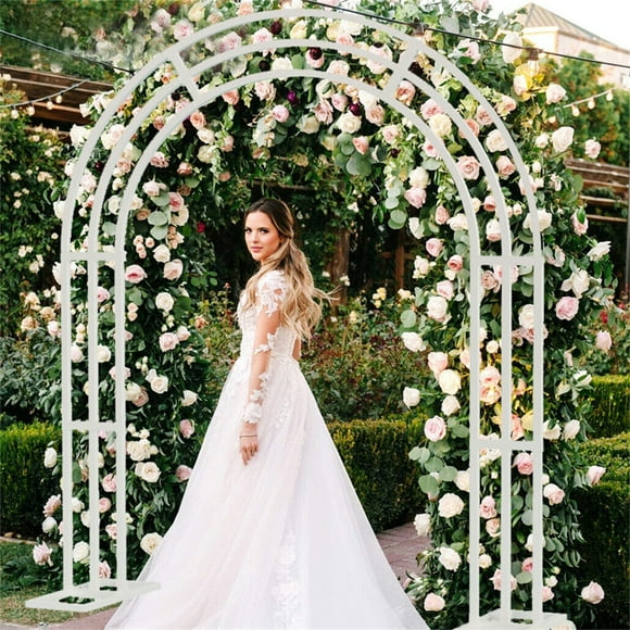 Heavy Strong Metal Wedding Arch Garden Arbor Floral Backdrop Stand IndoorOutdoor