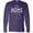 Purple, variant on Inktastic It's Home- State of Michigan Outline Distressed Text Long Sleeve T-Shirt