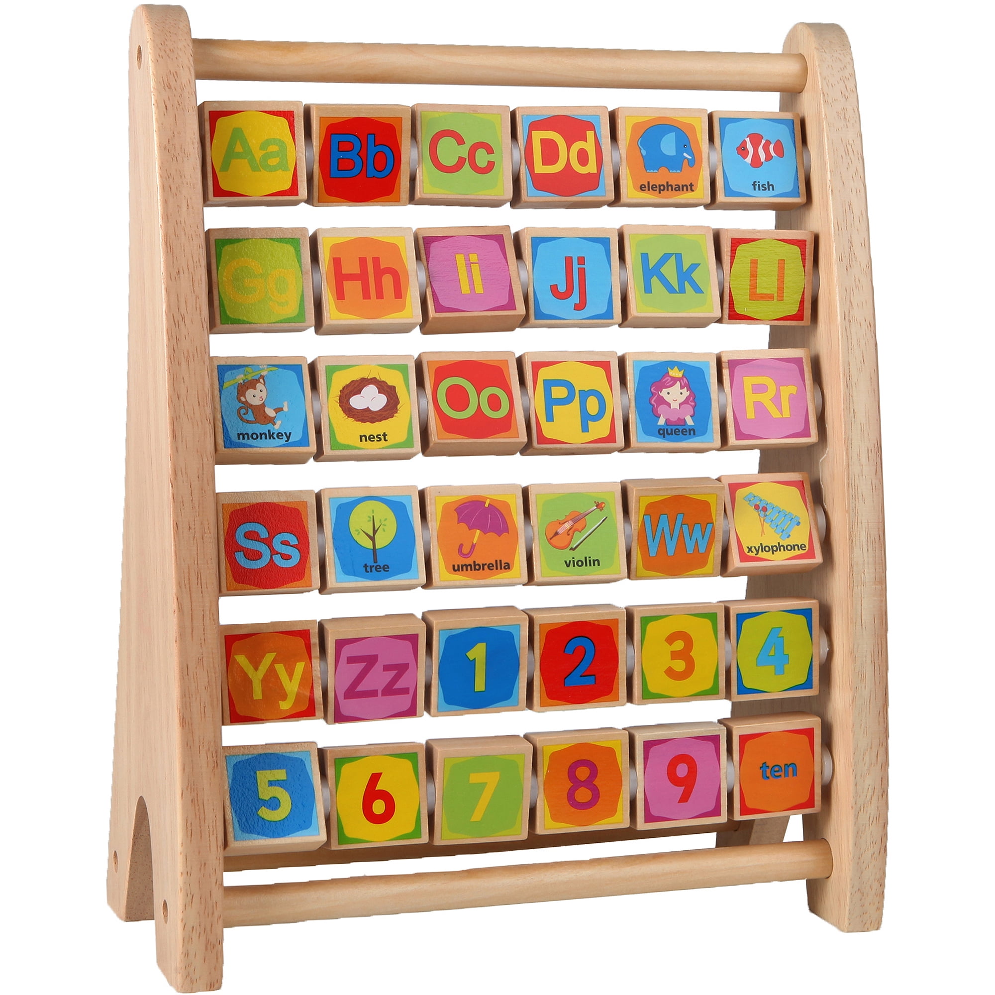wooden abc abacus