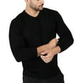 thumbnail image 3 of X RAY Mens Crew Neck Sweater Slim Fit Midweight Pullover Sweater for Men for Casual Dressy Wear (Big & Tall Available), Black, L, 3 of 11