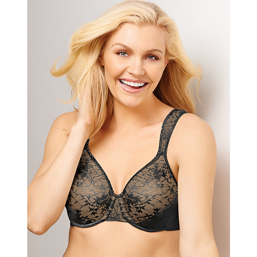 Hanes Playtex Secrets Signature Florals Underwire Bra with Gel Straps