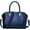 Blue, variant on Shiny Faux Leather Handbags Double Zipper Top Handle Purse Satchel Bag Crocodile Pattern Shoulder Bag for Women