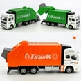 thumbnail image 4 of Fairnull Mini 1/48 Garbage Truck Model with Trash Can Kids Children Toys Birthday Gift, 4 of 10