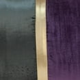 thumbnail image 2 of Dark Grey Gold and Purple Tufted Velvet Lumbar Pillow, 2 of 7