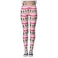 thumbnail image 3 of Gyexs Christmas Leggings for Women Soft Stretchy Xmas Printed Pajamas Pants Lined Gym Yoga Pants Womens Christmas Apparel N-Pink & Size L, 3 of 6