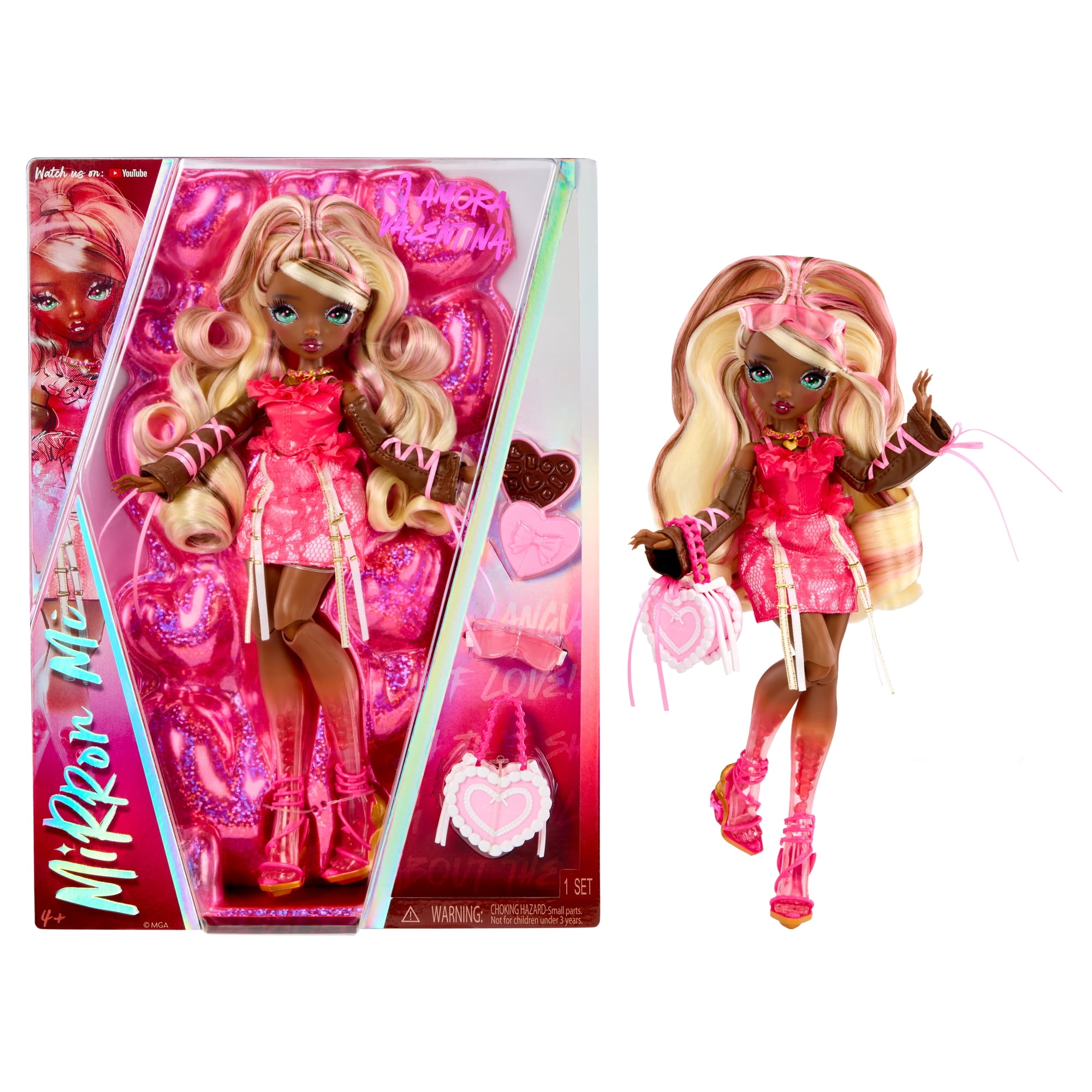Mirror Mi Amora Valentina Fashion Doll with Accessories, Love Emotion Fantasy Doll
