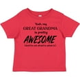 thumbnail image 3 of Inktastic Yeah My Great Grandma Is Pretty Awesome Boys or Girls Toddler T-Shirt, 3 of 5