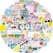 Cute Aesthetic Stickers for Water Bottle Laptop, 100pcs Waterproof Vsco Stickers for Girls Kids Women Teens , Vinyl Stickers Pack for Hydro Flask Cup Luggage Computer Hlemet Mugs Stickers