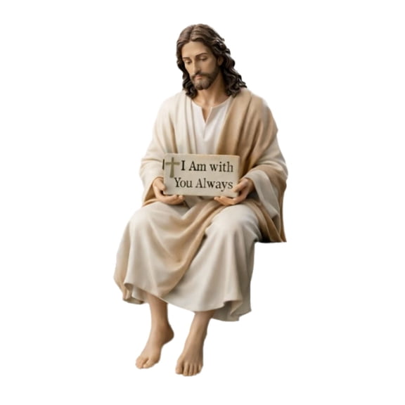 Easter Decorations Dashboard Jesus 2.36inch, Easter Desktop Figurine Resin Sculpture For Home Features, Christian Car Decor & Religious Accessories, Tiny Jesus Dashboard Ornament for Loved Ones