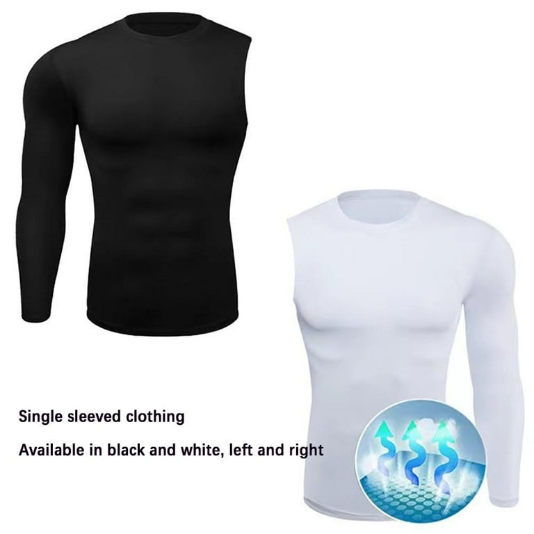 Men's Athletic Single Sleeve One Arm Compression Shirt Tight