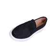 thumbnail image 2 of Miluxas Suede Loafers Flats for Women, Women’s Slip On Loafers, Comfortable & Lightweight Womens Dressy Casual Walking Shoes Black 5.5(36), 2 of 9