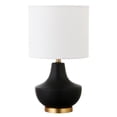 thumbnail image 1 of Henn&Hart 7" Noir Mat Céramique / Tissu Mini Lampe, 1 of 10
