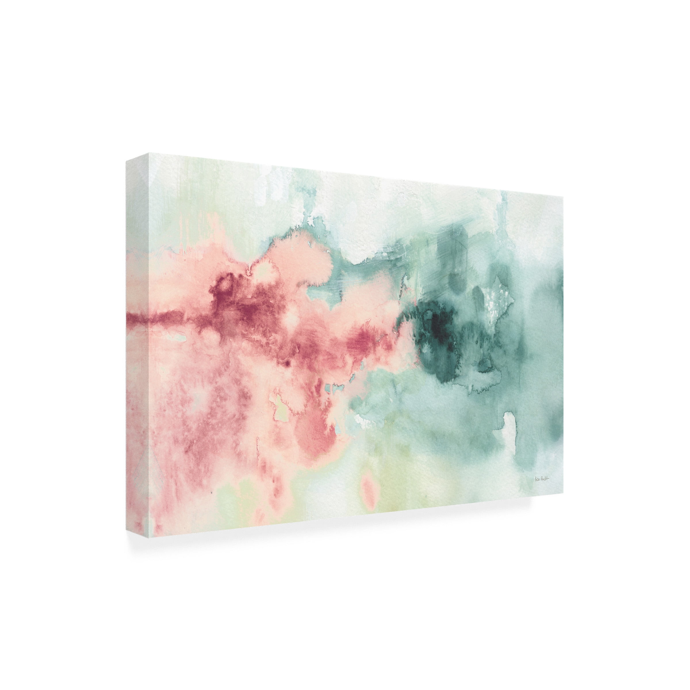 Lisa Audit 'My Greenhouse Abstract I Pink' Canvas Art