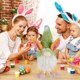 thumbnail image 3 of Muyoka Gnomo de conejito de Pascua Muñeco enano de peluche sin rostro no tejido Hecho a mano Conejo de primavera suave Elfo Enano Gnomos de peluche Estante de mesa para el hogar de Pascua Decoraciones Muyoka Hogar, 3 of 7