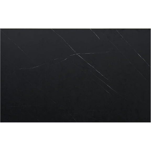 CSPP 36x24 inches Tabletop, Solid One-Piece Desktop for Sit Stand Desk, Double Desks, L Desk DIY,Wood Countertop Home or Commercial Use,1 inch Thick, Cloud Atlas/Black Marble