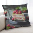 thumbnail image 1 of Ahgly Company Foods Raspberry Indoor Throw Pillow, 18 inch by 18 inch, 1 of 6