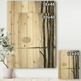 thumbnail image 3 of Designart 'Forest Silhouette I' Modern Farmhouse Print on Natural Pine Wood, 3 of 3