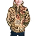 thumbnail image 2 of Bingfone Animal Leopard Pattern Youth Classic Hoodies Soft Hooded Pullover Sweatshirts for Girls and Boys, 2 of 6