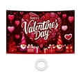thumbnail image 2 of Gallickan Valentine Home Decor, 71 x 45 Inch Large Wall Tapestry, Heart Design Room Decoration, Wall Hanging for Bedroom, Living Room, Dorm Decor, A, 2 of 6