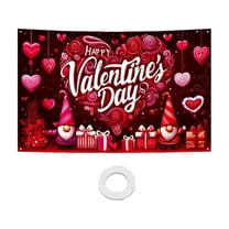 Moocorvic Valentines Backdrop for Photography, 5.9x3.6 FT Love Heart Print Background Party Decorations Props