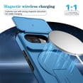 thumbnail image 5 of For Google Pixel 10a 6.3" With Invisible Fold Holder Stand, Magnetic Wireless Charging,Sliding Camera Casing,Shockproof Dropproof Tough Rugged Protective Case Cover,Blue,For Pixel 10a, 5 of 8