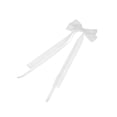 thumbnail image 5 of Unique Bargains 1 Pc Bow Double Ribbon Duckbill Hair Clips for Home White, 5 of 5