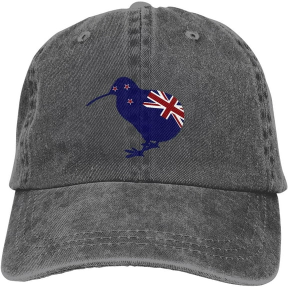 New Zealand Flag Kiwis Funny Hat Adjustable Denim Baseball Cap Black Dad Hat Men Women