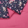 thumbnail image 6 of Urban Playground Kids Fairy Garden 3-Piece Comforter Set, Navy/Pink, Full/Queen, 6 of 8