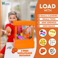 thumbnail image 6 of Bundaloo Slam Dunk Claw Machine - Miniature Candy Grabber for Kids with 3 Small Basketballs, 30 Reusable Tokens - Electronic Prize Dispenser Toy with Arcade Music - Party Game for Children, 6 of 9